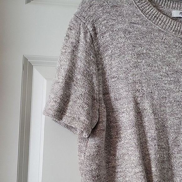 Madewell Heathered Short Sleeve Tie-Front Tee Womens Size Small - Picture 6 of 9
